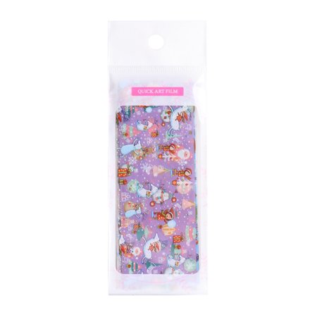 Buodes Nail Tools Nail Art Christmas Snowflake Color Christmas Love Heart Nail Transfer Sticker 10 Styles