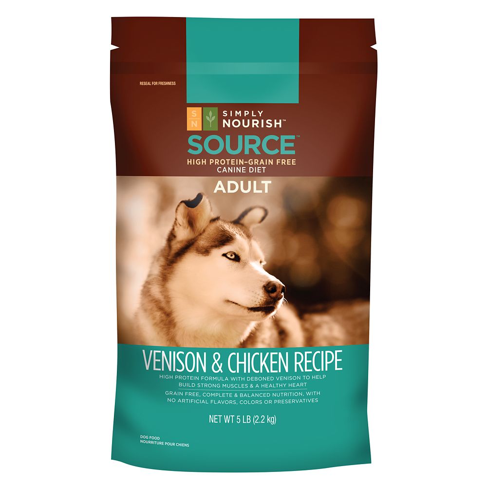 Simply Nourish, Source Adult Dog Food - Grain Free, High Protein Size: 24 Lb