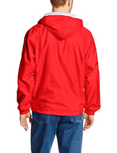 Charles River Apparel Wind & Water-Resistant Pullover Rain Jacket (Reg/Ext Sizes), Red, XXL thumbnail