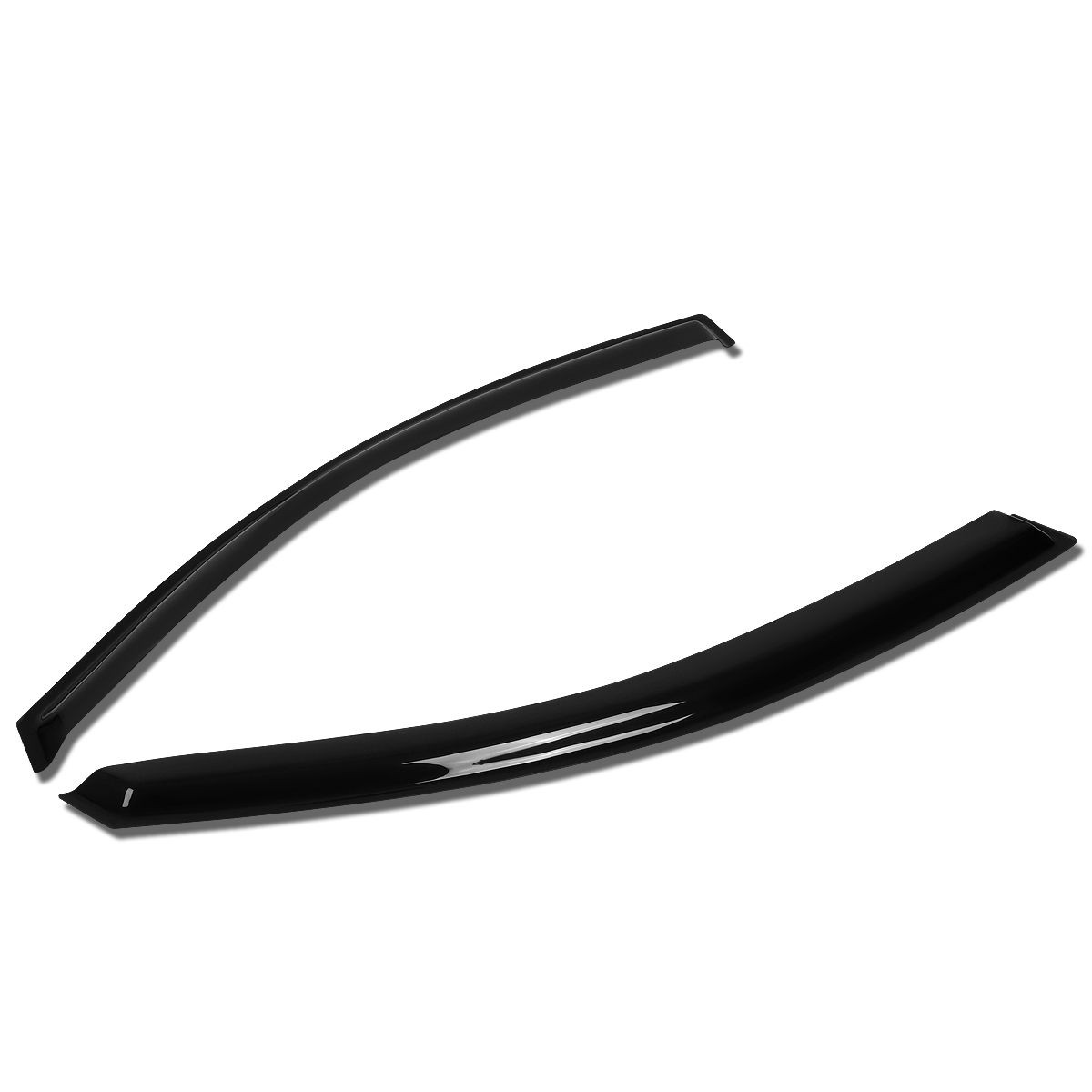 For 2004 to 2015 Nissan Titan King Cab 2pcs Window Vent Visor Deflector Rain Guard (Dark Smoke) 05 06 07 08 09 10 11 12 13 14