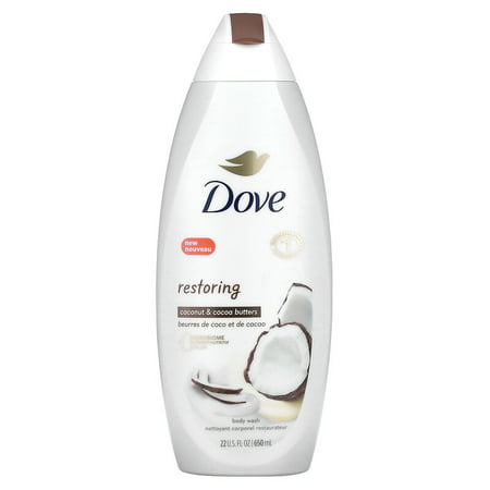 Dove  Restoring Body Wash  Coconut & Cocoa Butters  22 Fl Oz (650 Ml) Pack of 3
