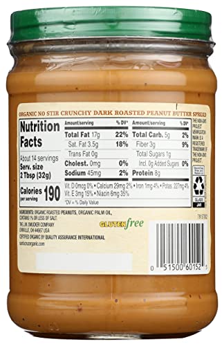 Santa Cruz, Organic Peanut Butter Dark Crunchy, 16 Oz(Case of 12) thumbnail