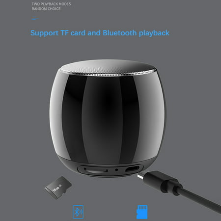 Usupdd Mini Portable Bluetooth+FM MP3 Speaker Recharge Music Subwoofer SuperBass Stereo Usupdd WLL2289-4722