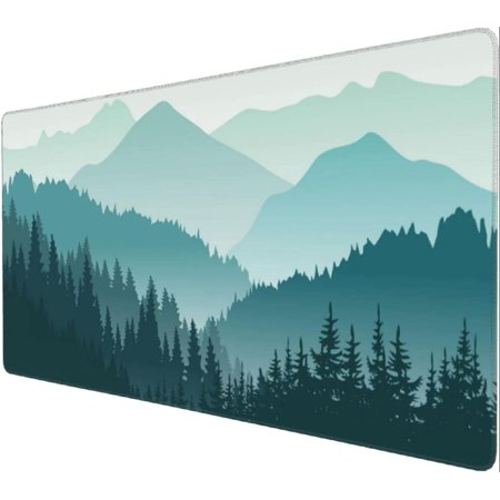 Desk Mat Extended Gaming Mouse Pad Large Non-Slip Rubber Base Mousepad with Stitched Edges Waterproof Desk Pad for Computer/Laptop/Work/Office/Home
