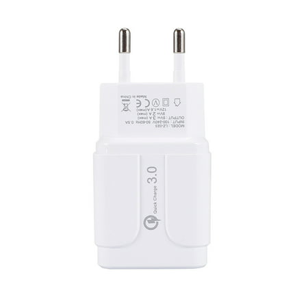 EU Plug Adapter Universal Europe USB3.0 Fast Charger Plug Travel Power Adapter - 2022 New EU Plug Adapter A813A#6755