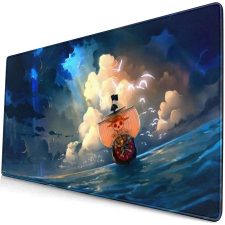Anime One Piece Mouse Pad Extended Gaming Mouse Pad with Stitched Edges  Large Mouse Pad with Non-Slip Rubber Base for Work & Gaming  Office & Home  3