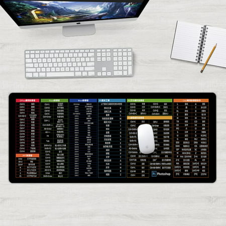 Large Gaming Mouse Pad with Stitched Edges  Extended Mousepad with Micro-Weave Cloth  Non-Slip Base  Large Keyboard Pad  Desk Mat for Gamer  Office & 