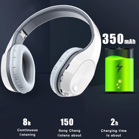 Usupdd Outdoor Bluetooth Headphones Wireless Supra-Aural Earmuff Headset Stereo Headset Usupdd WLL2289-4742