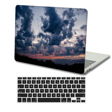KSK KAISHEK Hard Shell Case Cover MacBook Air 13.6 Inch 2022 Release with Touch Bar + Black Keyboard Cover Model: A2681 (Sky Series 1253)