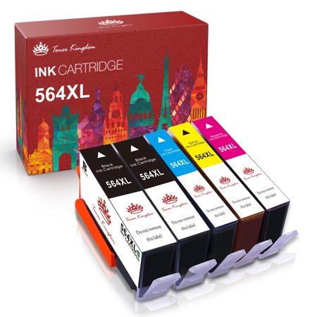 564XL Ink Cartridges Replacement for HP 564XL Printer Ink for DeskJet 3520 3522 Officejet 4620 Photosmart 5520 6510 6520 7520 7525 (Black Cyan Magenta