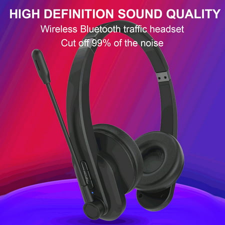 Bluetooth Headset with Microphone  V5.0  Wireless Headset Compatible with Mic  Phone Offices - 2022 New Bluetooth Headset with A813A#9332