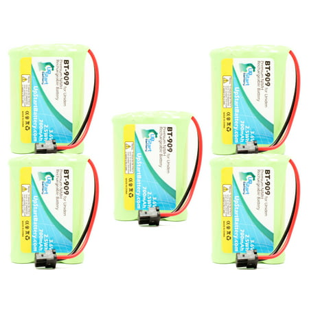 5x Pack - UpStart Battery Uniden TRU-9585 Battery - Replacement for Uniden Cordless Phone Battery (700mAh  3.6V  NI-MH)