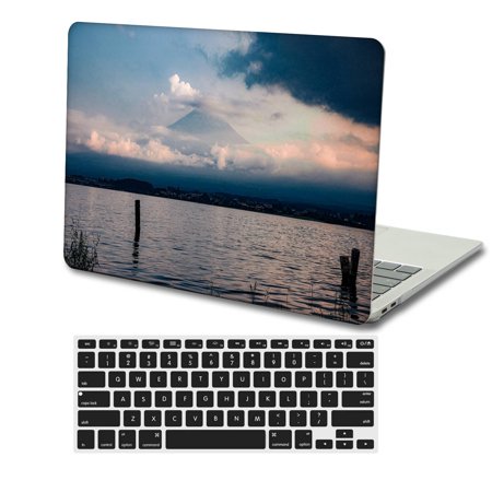 KSK KAISHEK Hard Shell Case Cover for 2021 Release MacBook Pro 14 Inch with Touch Bar + Black Keyboard Cover Model: A2442 (Sky Series 0036)