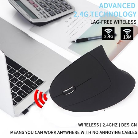 Usupdd Ergonomic Vertical 2.4G Wireless Left Hand Optical 6D 1600DPI Gaming Mouse Usupdd 2208-2292