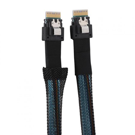 Cabledeconn Slim 38pin SFF-8654 to SFF-8654 Server HDD Data Transmission Cable 1M