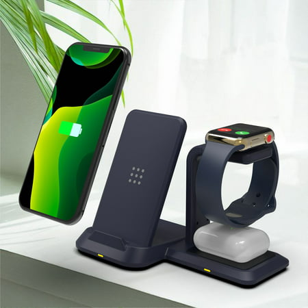 Usupdd Wireless Charger 3-in-1 Detachable for iPhone 12 Series and Headphone Watch Wireless Charger 2022 New Home Decor WBB220905-2658