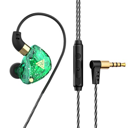 Fiudx Sports Headset in-ear Wire Control with Microphone Subwoofer Mobile Phone Headset 3619