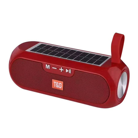 Usupdd Portable Solar Charging Speakers Column Waterproof Wireless Stereo Music Speaker Power Bank Boombox AUX FM Radio Big Bass Usupdd220809-6678