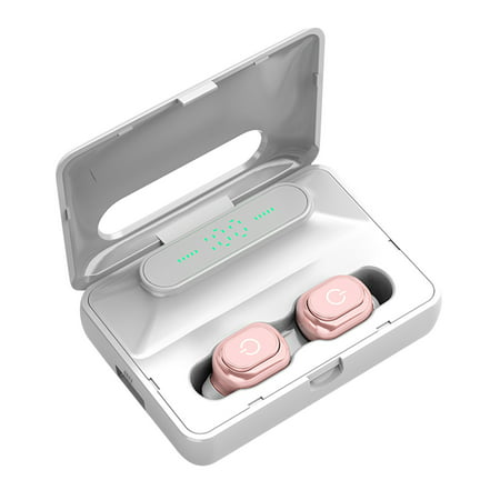 Buodes Headphones with Mic H60 Bluetooth Headset Binaural Mini Wireless Sports in-Ear