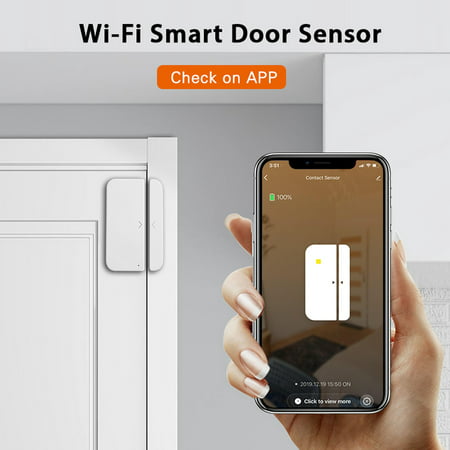 FengLS Wifi Door Sensor Remote Alarm Reminder Alexa Google Linkage APP Alarm Situation Query 09-Electronics-12A#5797 Electronics MYFWifi Door Sensor