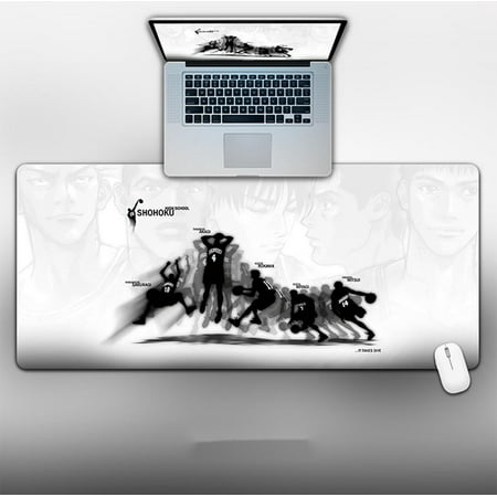 Large Gaming Mouse Pad / Mat with Smooth Surface and Stitched Edges Non-Slip Rubber Base Extended Game Mouse Mat