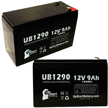 2x Pack - Compatible EATON / POWERWARE 5105-450VA Battery - Replacement UB1290 Universal Sealed Lead Acid Battery (12V  9Ah  9000mAh  F1 Terminal  AGM