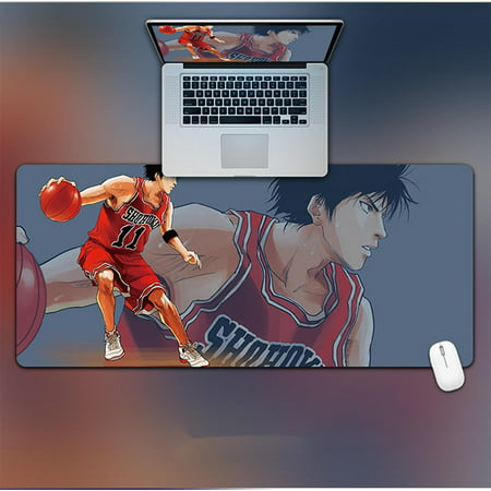 Large Gaming Mouse Pad with Stitched Edges Extended Mousepad Non-Slip Base Water Resist Keyboard Pad Desk Mat Gamer Office Home