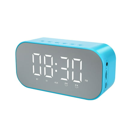 Usupdd Rectangular Subwoofer Mirror Wireless Bluetooth Alarm Clock Speaker Usupdd 220804-4962