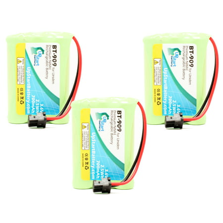 3x Pack - UpStart Battery Uniden TRU-9585 Battery - Replacement for Uniden Cordless Phone Battery (700mAh  3.6V  NI-MH)