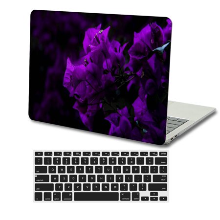 KSK KAISHEK Hard Shell Case Cover for 2019 Release MacBook Pro 16 Inch with Touch Bar + Black Keyboard Cover Model: A2141 (Purple Series 0765)