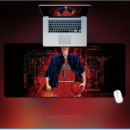 Large Gaming Mouse Pad with Stitched Edges  Extended Mousepad Non-Slip Base for Gamer  Office & Home