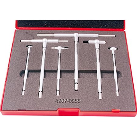 HHIP 4209-0255 Pro-Series 6 Piece 5/16-6  B&S Style Telescoping Gage Set