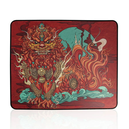 VIEGINE Large Gaming Mouse Pad with Stitched Edges  Extended Mousepad Polyester Woven Fabric PURU PULS Non-Slip Base 18.9x15.75