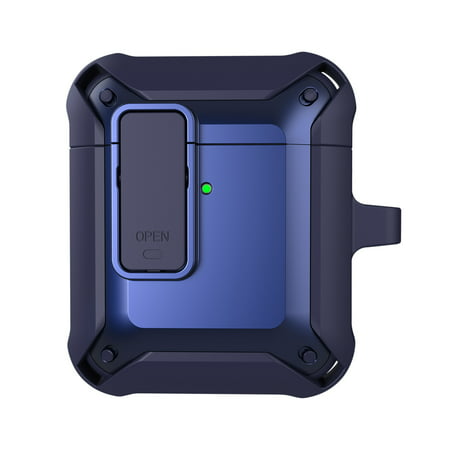Usupdd Electroplate PC + TPU Shock Proof Protective Cover Case for AirPods 1/2 Earphones Usupdd 2022 New Product WAA220906-4973