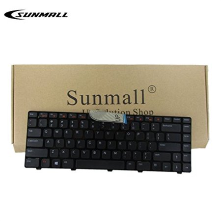 SUNMALL Keyboard Replacement with Black Frame Compatible with Dell Vostro 1540 1550 2520 3330 3350 3450 3460 3550 3555 3560 1440 1445 1450 1550.XPS L5