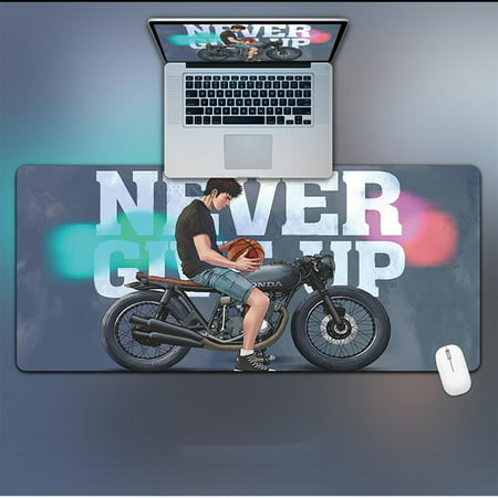 Large Gaming Mouse Pad with Stitched Edges Extended Mousepad Non-Slip Base Water Resist Keyboard Pad Desk Mat Gamer Office Home