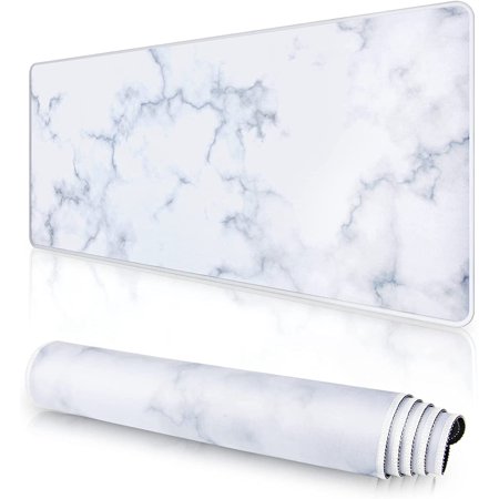 Large Gaming Mouse Pad 31.5 X 11.8 × 0.12 in with Stitched Edges Extended Mousepad Durable Non-Slip Natural Rubber Base Washable Keyboard Pad Desk Pa