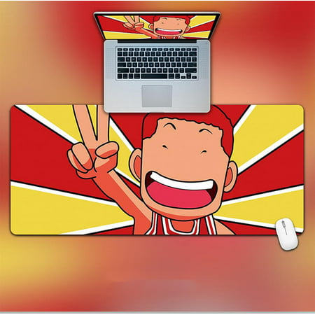 Large Gaming Mouse Pad with Stitched Edges Extended Mousepad Non-Slip Base Water Resist Keyboard Pad Desk Mat Gamer Office Home