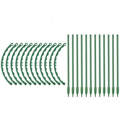 6/12PCS Plastic Arcuated DIY Plant Support Garden Climbing-Trellis Vine Cage - Uscallm 2022 Green H#6229-a-H#6229