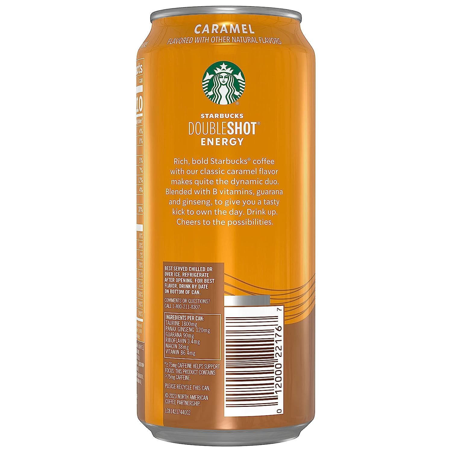 Starbucks Doubleshot Energy Caramel Coffee Energy Drink  15 Fl Oz Can thumbnail