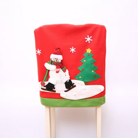 Usupdd Christmas Decor Chair Covers Dining Seat Cover Santa Claus Home Party Decor Usupdd WDD220816-9306