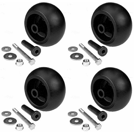 4pk Exmark Anti-Scalp Deck Wheel Kit W/Hardware 103-3168/103-4051/103-7263