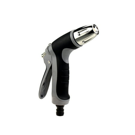 MIANHT Garden Hose Nozzle  Metal Spray Nozzle High Pressure Water Nozzle with 3 Patterns for Watering Garden  Washing Cars Black AA-*6678