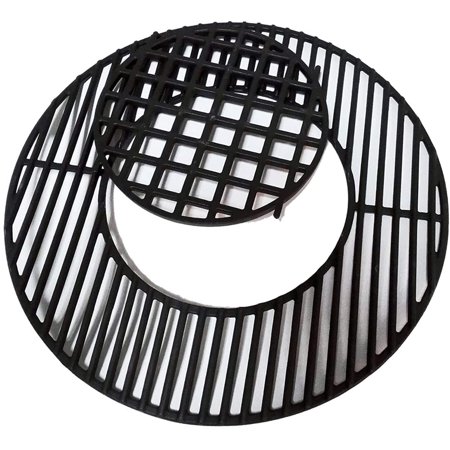 Noposion 8835 Cast Iron 21.5  Grill Grates for Weber Original Kettle Premium 22-inch Charcoal Grill  22   Smokers  Replacement Parts for Weber 22  Per