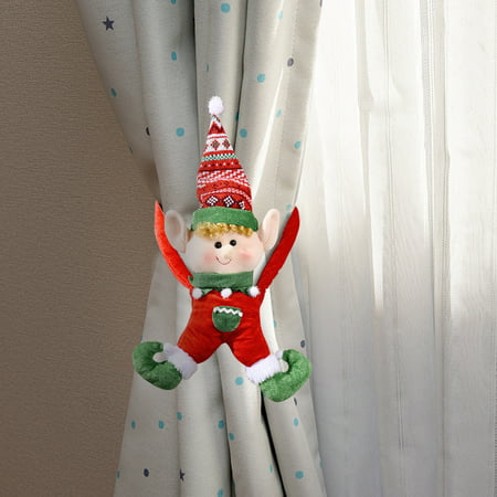 DDgui New Upgraded Christmas Decoration Creative Curtain Buckle Creative Door Hanging Red Doorknob Pendant Curtain Decoration DDgui LFF220922-20198