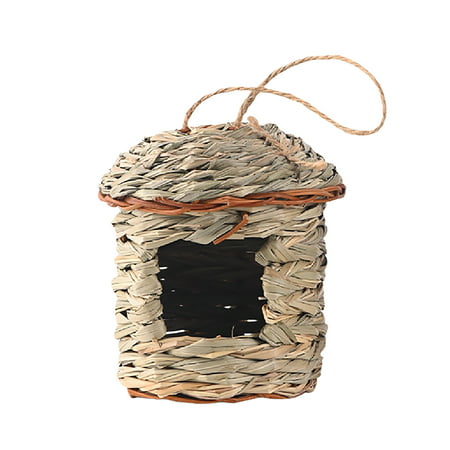 Usupdd Handwoven Warm Cozy Bird House Straw Pet Gardening Decorations Usupdd 220727-5499