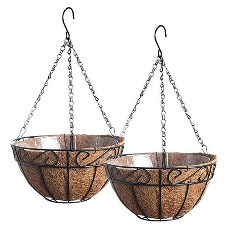 Usupdd New Hanging Basket Coconuts Fiber Planter Inserts Replacement Liner for Flower Pot Usupdd WBB220817-5954
