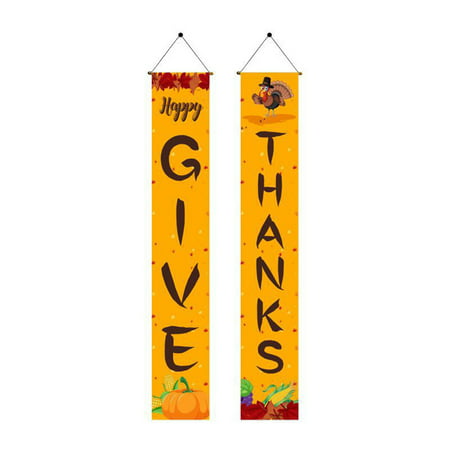 T*4719，Thanksgiving Couplet Door Panel Decorative Curtain Thanksgiving Flag，P*4719 EQ5