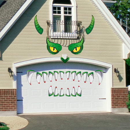 Mittory Party Goblin Dragon Face Decoration Scary Outdoor Doorway GarageWindow Daliy Color #5954