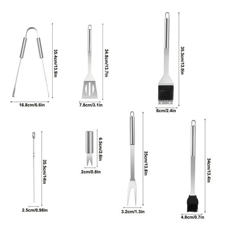 Q$6229 Stainless Steel Grill Set Barbecue Combination Tool Outdoor Household Bbq Grill Set Grill Set #{6229 UI2